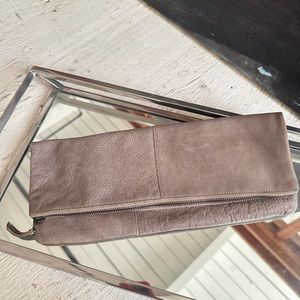 Eileen Fisher leather clutch